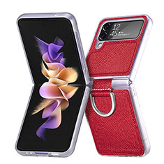 Coque Plastique Rigide Etui Housse Mat H05 pour Samsung Galaxy Z Flip4 5G Rouge