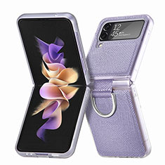 Coque Plastique Rigide Etui Housse Mat H05 pour Samsung Galaxy Z Flip4 5G Violet Clair