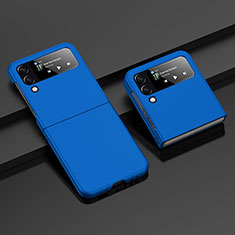 Coque Plastique Rigide Etui Housse Mat H07 pour Samsung Galaxy Z Flip4 5G Bleu