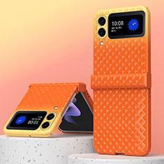 Coque Plastique Rigide Etui Housse Mat H07 pour Samsung Galaxy Z Fold3 5G Orange