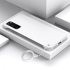 Coque Plastique Rigide Etui Housse Mat JS1 pour Samsung Galaxy S20 5G Blanc