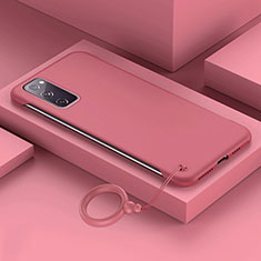 Coque Plastique Rigide Etui Housse Mat JS1 pour Samsung Galaxy S20 FE 5G Rouge