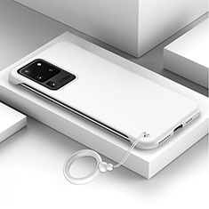 Coque Plastique Rigide Etui Housse Mat JS1 pour Samsung Galaxy S20 Ultra Blanc