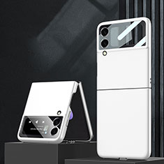 Coque Plastique Rigide Etui Housse Mat L02 pour Samsung Galaxy Z Flip3 5G Blanc