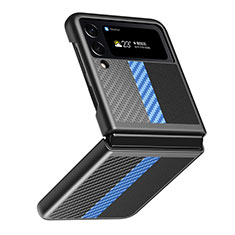 Coque Plastique Rigide Etui Housse Mat L05 pour Samsung Galaxy Z Flip4 5G Bleu Ciel