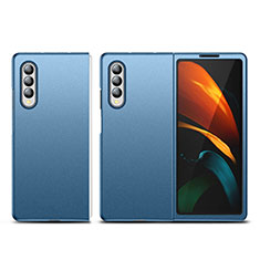 Coque Plastique Rigide Etui Housse Mat L06 pour Samsung Galaxy Z Fold3 5G Bleu