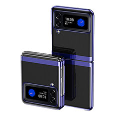 Coque Plastique Rigide Etui Housse Mat L07 pour Samsung Galaxy Z Flip3 5G Bleu