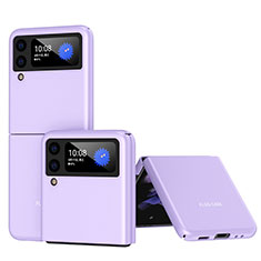 Coque Plastique Rigide Etui Housse Mat L08 pour Samsung Galaxy Z Flip3 5G Violet