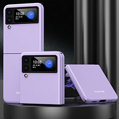 Coque Plastique Rigide Etui Housse Mat L09 pour Samsung Galaxy Z Flip3 5G Violet