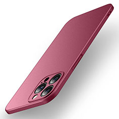 Coque Plastique Rigide Etui Housse Mat M01 pour Apple iPhone 13 Pro Rouge