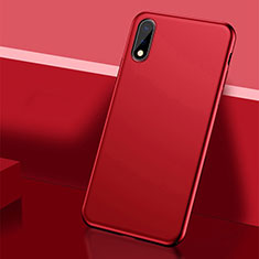 Coque Plastique Rigide Etui Housse Mat M01 pour Huawei Enjoy 10 Rouge