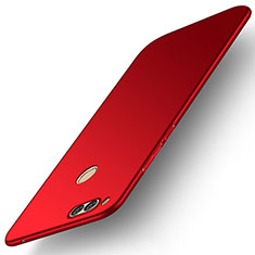 Coque Plastique Rigide Etui Housse Mat M01 pour Huawei Honor Play 7X Rouge