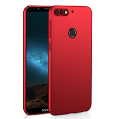 Coque Plastique Rigide Etui Housse Mat M01 pour Huawei Y7 (2018) Rouge