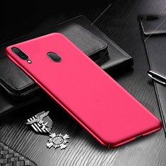 Coque Plastique Rigide Etui Housse Mat M01 pour Samsung Galaxy A20 Rouge