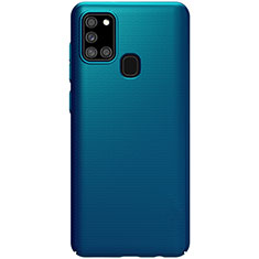 Coque Plastique Rigide Etui Housse Mat M01 pour Samsung Galaxy A21s Bleu