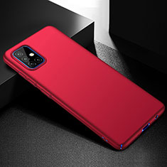 Coque Plastique Rigide Etui Housse Mat M01 pour Samsung Galaxy A51 4G Rouge