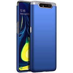 Coque Plastique Rigide Etui Housse Mat M01 pour Samsung Galaxy A80 Bleu