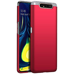 Coque Plastique Rigide Etui Housse Mat M01 pour Samsung Galaxy A80 Rouge