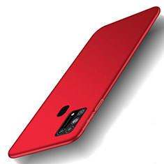 Coque Plastique Rigide Etui Housse Mat M01 pour Samsung Galaxy M31 Prime Edition Rouge