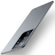 Coque Plastique Rigide Etui Housse Mat M01 pour Samsung Galaxy S21 Ultra 5G Gris