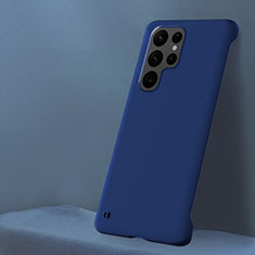 Coque Plastique Rigide Etui Housse Mat M01 pour Samsung Galaxy S22 Ultra 5G Bleu