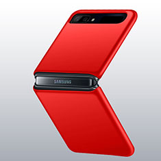 Coque Plastique Rigide Etui Housse Mat M01 pour Samsung Galaxy Z Flip 5G Rouge