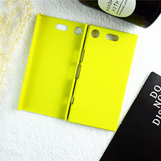 Coque Plastique Rigide Etui Housse Mat M01 pour Sony Xperia XZ1 Compact Jaune