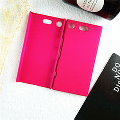 Coque Plastique Rigide Etui Housse Mat M01 pour Sony Xperia XZ1 Compact Rose Rouge