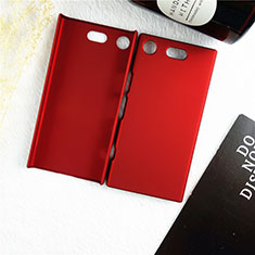Coque Plastique Rigide Etui Housse Mat M01 pour Sony Xperia XZ1 Compact Rouge
