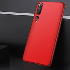 Coque Plastique Rigide Etui Housse Mat M01 pour Xiaomi Mi 10 Rouge