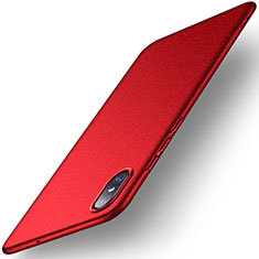 Coque Plastique Rigide Etui Housse Mat M01 pour Xiaomi Mi 8 Explorer Rouge