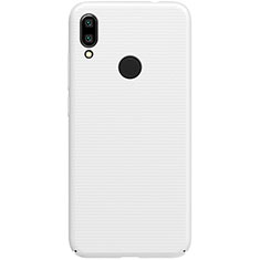 Coque Plastique Rigide Etui Housse Mat M01 pour Xiaomi Redmi 7 Blanc