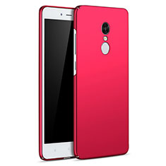 Coque Plastique Rigide Etui Housse Mat M01 pour Xiaomi Redmi Note 4 Standard Edition Rouge