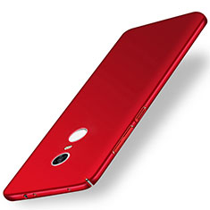 Coque Plastique Rigide Etui Housse Mat M01 pour Xiaomi Redmi Note 5 Indian Version Rouge