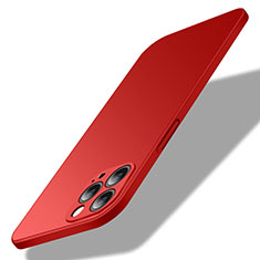 Coque Plastique Rigide Etui Housse Mat M02 pour Apple iPhone 15 Pro Max Rouge