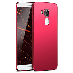 Coque Plastique Rigide Etui Housse Mat M02 pour Huawei G9 Plus Rouge