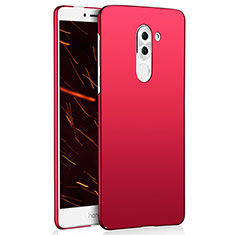 Coque Plastique Rigide Etui Housse Mat M02 pour Huawei Honor 6X Pro Rouge