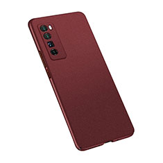 Coque Plastique Rigide Etui Housse Mat M02 pour Huawei Nova 7 Pro 5G Rouge