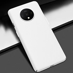 Coque Plastique Rigide Etui Housse Mat M02 pour OnePlus 7T Blanc