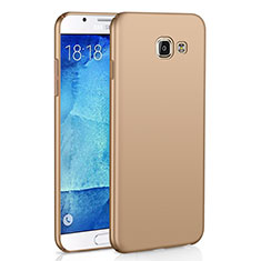 Coque Plastique Rigide Etui Housse Mat M02 pour Samsung Galaxy A9 Pro (2016) SM-A9100 Or