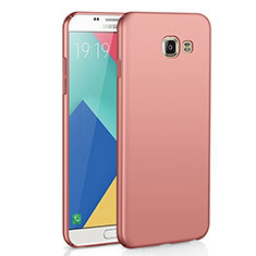 Coque Plastique Rigide Etui Housse Mat M02 pour Samsung Galaxy A9 Pro (2016) SM-A9100 Or Rose