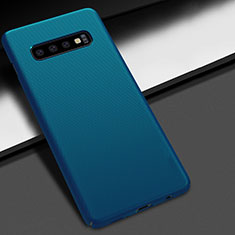 Coque Plastique Rigide Etui Housse Mat M02 pour Samsung Galaxy S10 Bleu
