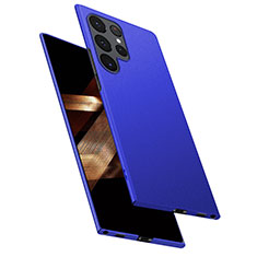 Coque Plastique Rigide Etui Housse Mat M02 pour Samsung Galaxy S24 Ultra 5G Bleu