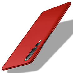 Coque Plastique Rigide Etui Housse Mat M02 pour Xiaomi Mi 10 Pro Rouge