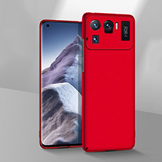 Coque Plastique Rigide Etui Housse Mat M02 pour Xiaomi Mi 11 Ultra 5G Rouge