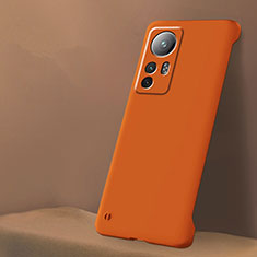 Coque Plastique Rigide Etui Housse Mat M02 pour Xiaomi Mi 12S Pro 5G Orange