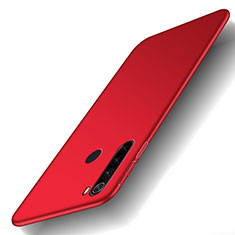 Coque Plastique Rigide Etui Housse Mat M02 pour Xiaomi Redmi Note 8 (2021) Rouge