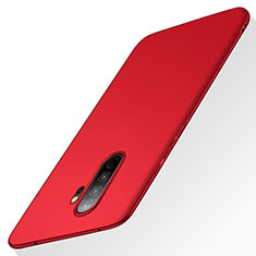 Coque Plastique Rigide Etui Housse Mat M02 pour Xiaomi Redmi Note 8 Pro Rouge