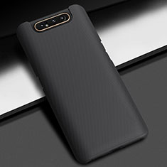 Coque Plastique Rigide Etui Housse Mat M03 pour Samsung Galaxy A80 Noir