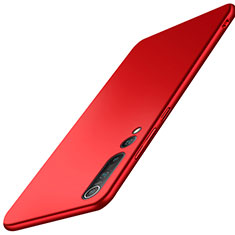 Coque Plastique Rigide Etui Housse Mat M03 pour Xiaomi Mi 10 Pro Rouge
